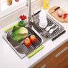 Rejilla para fregadero de cocina plegable de acero inoxidable - ezmartshop.online